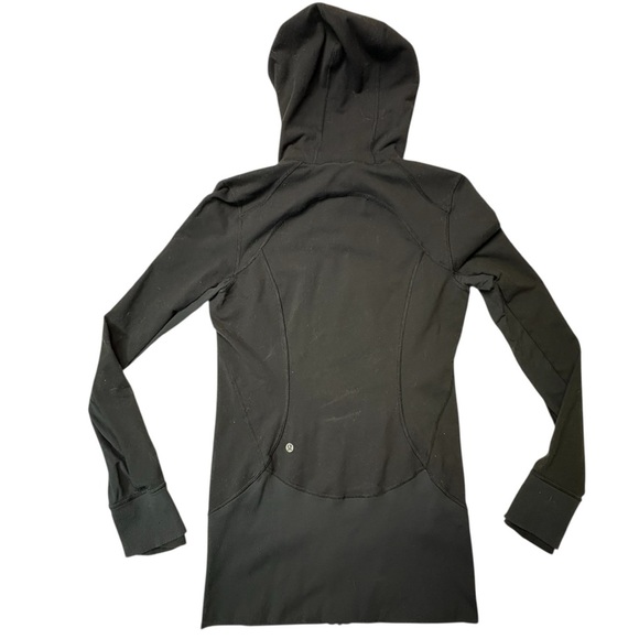 Lululemon Daily Practice Women’s 8 Black Full Zip Hooded Yoga Jacket Luon Soft - Picture 2 of 11